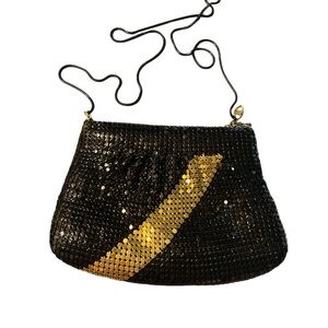 Pacific Connections Black and Gold Sequin Crossbody Bag